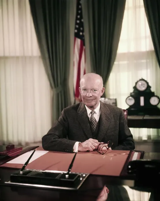Framed Print : President Eisenhower Sitting at Desk in Oval Office Framed Print : President Eisenhower Sitting at Desk in Oval Office