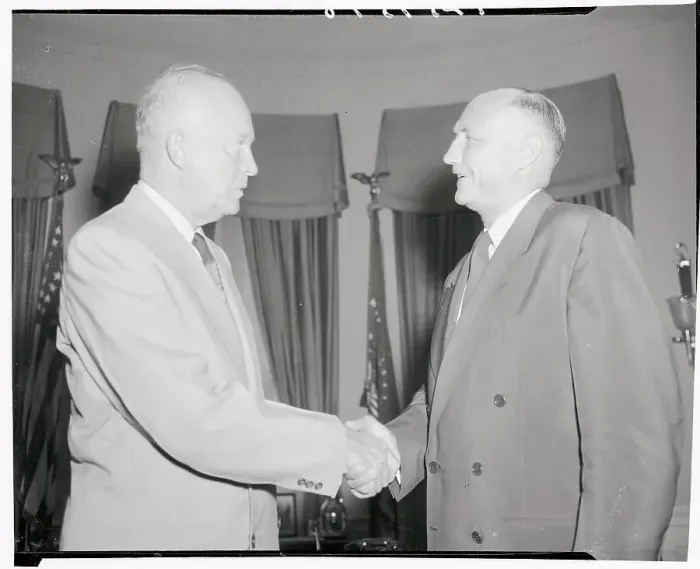Framed Print : President Eisenhower and Strom Thurmond Framed Print : President Eisenhower and Strom Thurmond