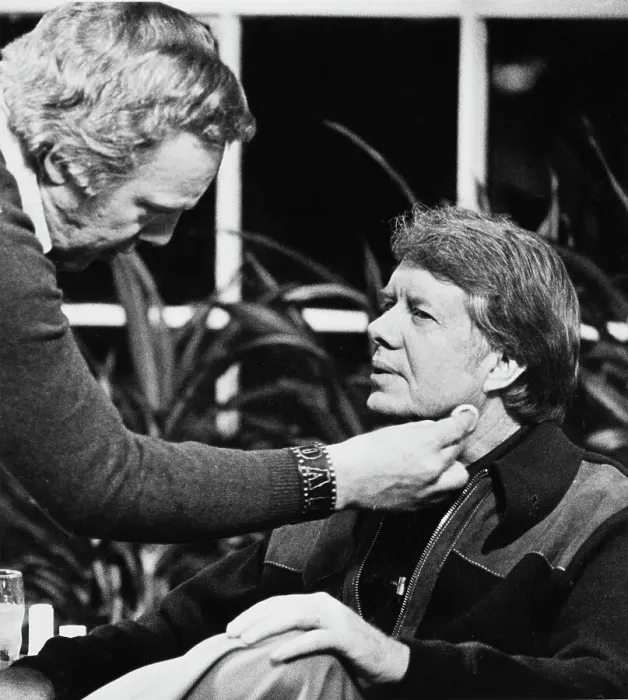 Framed Print : US President-Elect Carter In Make-Up Framed Print : US President-Elect Carter In Make-Up