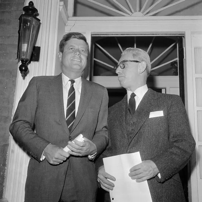 Framed Print : President-elect Kennedy with Arthur J. Goldberg Framed Print : President-elect Kennedy with Arthur J. Goldberg