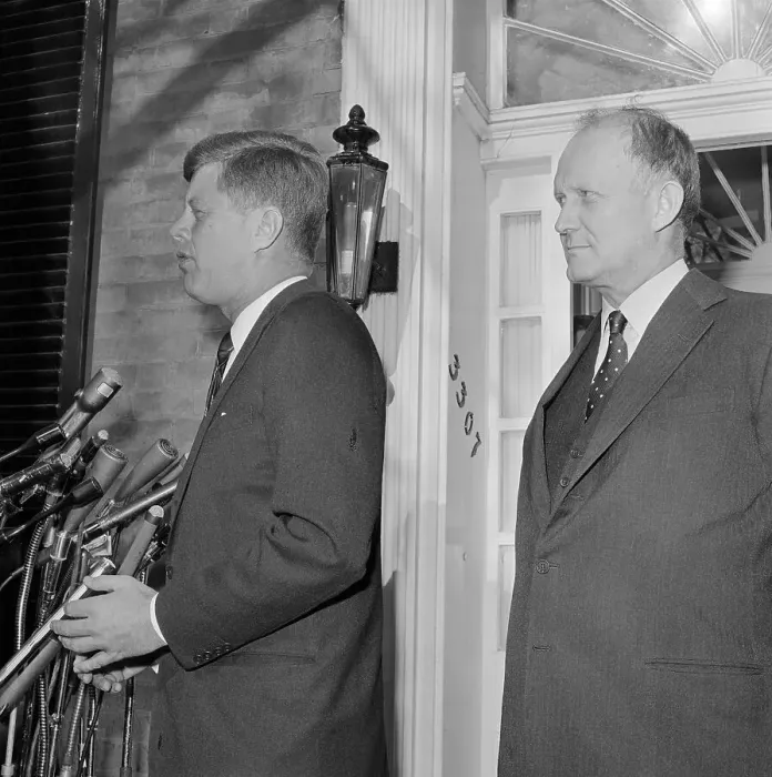 Framed Print : President-elect Kennedy with C. Douglas Dillon Framed Print : President-elect Kennedy with C. Douglas Dillon