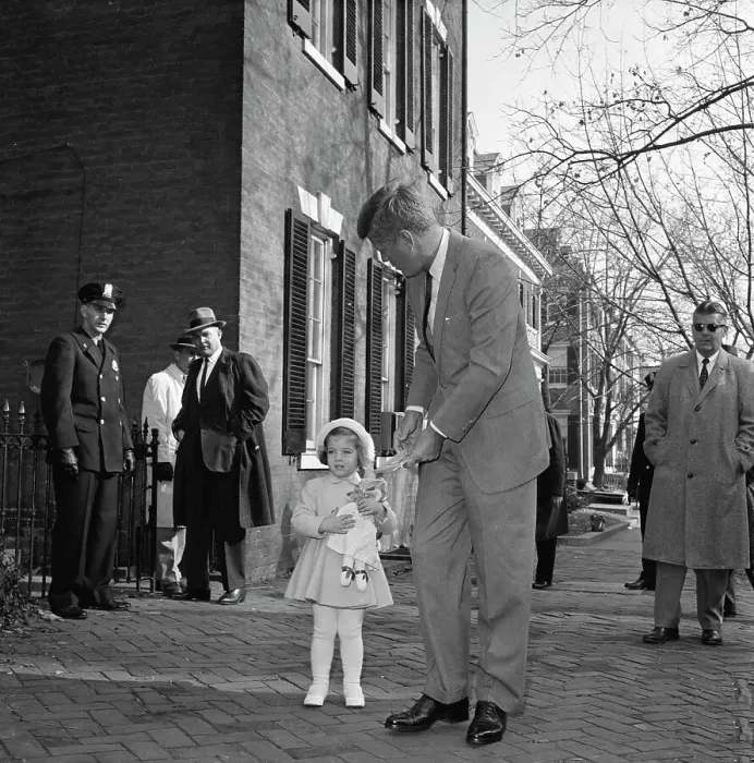 Framed Print : President-Elect Kennedy With Daughter Caroline Framed Print : President-Elect Kennedy With Daughter Caroline