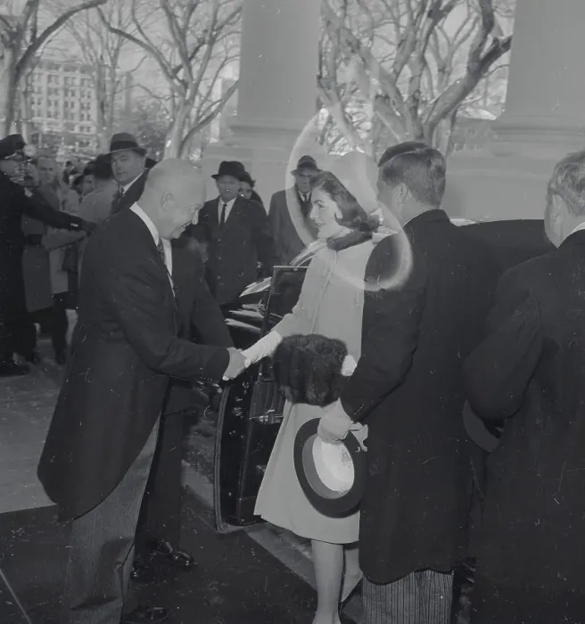 Framed Print : President-Elect and Mrs. Kennedy with President Eisenhower Framed Print : President-Elect and Mrs. Kennedy with President Eisenhower