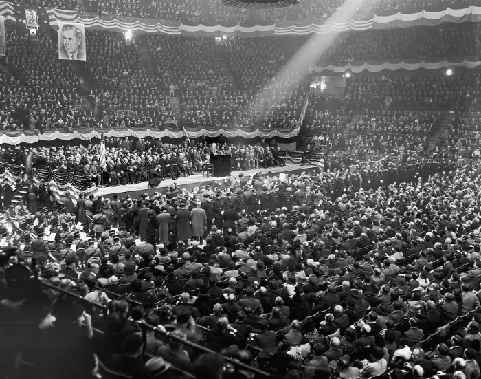 Framed Print : President FDR Speaking in Madison Square Garden Framed Print : President FDR Speaking in Madison Square Garden