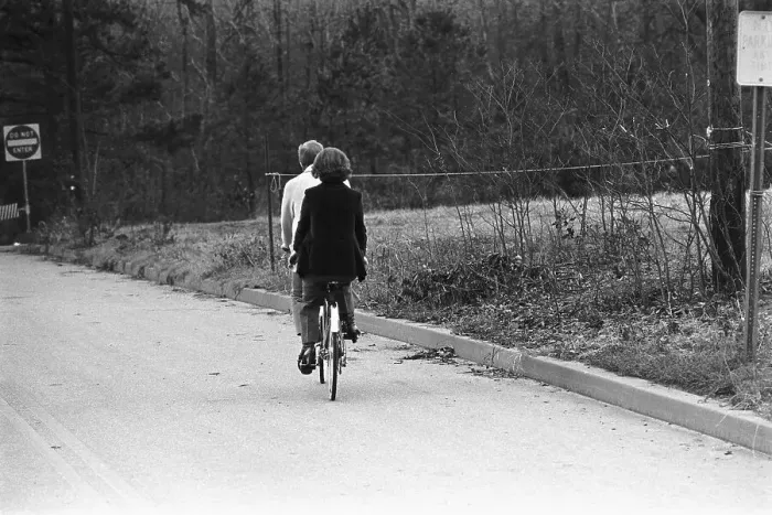 Framed Print : President and First Lady Carter Riding Their Christmas Gift Framed Print : President and First Lady Carter Riding Their Christmas Gift