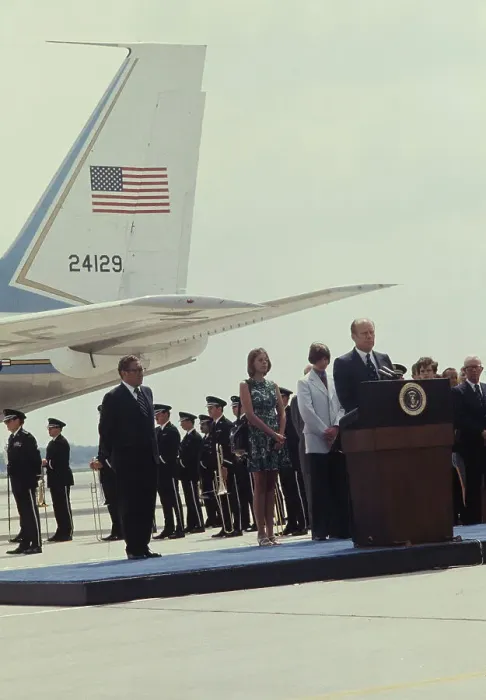 Framed Print : President Ford At Andrews Air Force Base Framed Print : President Ford At Andrews Air Force Base