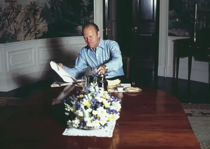 Framed Print : President Ford At Breakfast Framed Print : President Ford At Breakfast