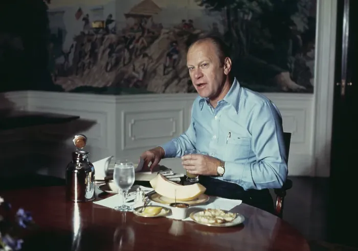 Framed Print : President Ford At Breakfast Framed Print : President Ford At Breakfast