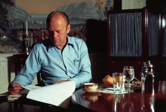 Framed Print : President Ford at Breakfast