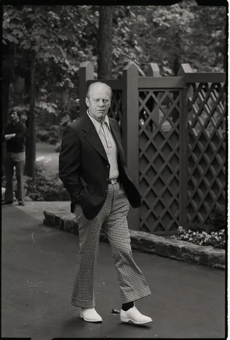 Framed Print : President Ford Dressed For Relaxation Framed Print : President Ford Dressed For Relaxation