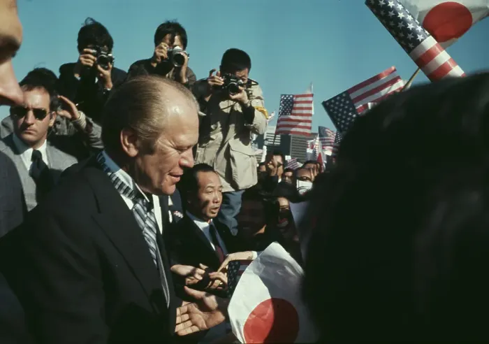 Framed Print : President Ford In Japan Framed Print : President Ford In Japan
