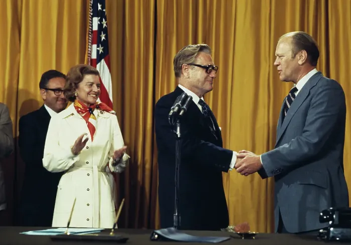 Framed Print : President Ford With New Vice President Rockefeller Framed Print : President Ford With New Vice President Rockefeller