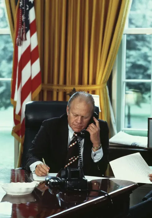 Framed Print : President Ford In The Oval Office Framed Print : President Ford In The Oval Office