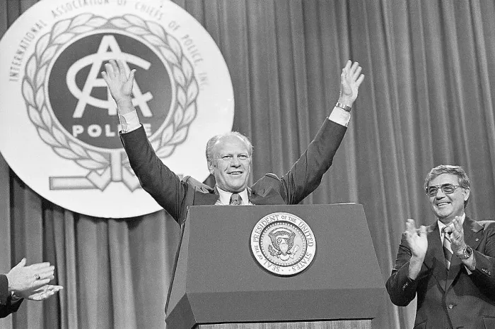 Framed Print : President Ford at Podium Framed Print : President Ford at Podium