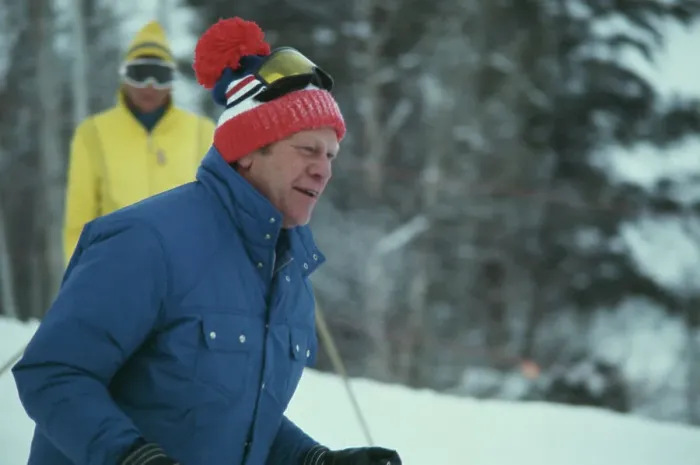 Framed Print : President Ford Skiing Framed Print : President Ford Skiing