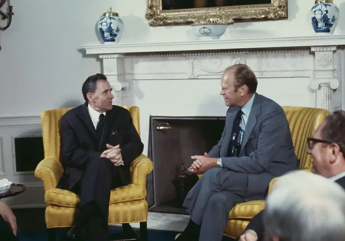 Framed Print : President Ford With Soviet Foreign Minister Framed Print : President Ford With Soviet Foreign Minister