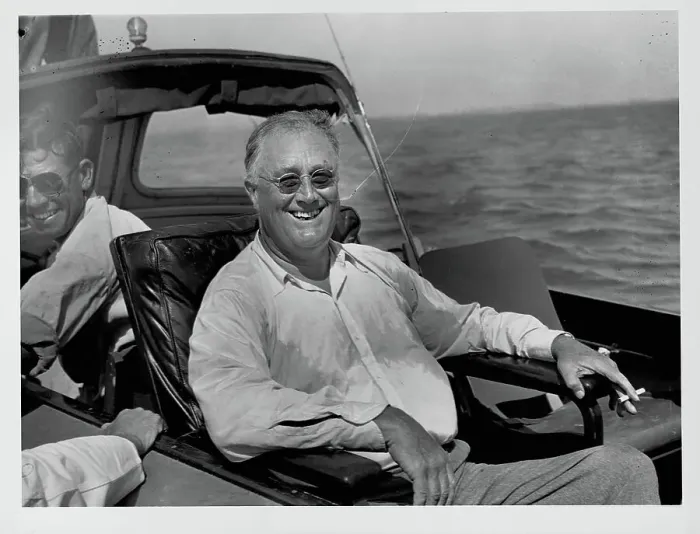 Framed Print : US President Franklin D. Roosevelt Going Fishing Framed Print : US President Franklin D. Roosevelt Going Fishing