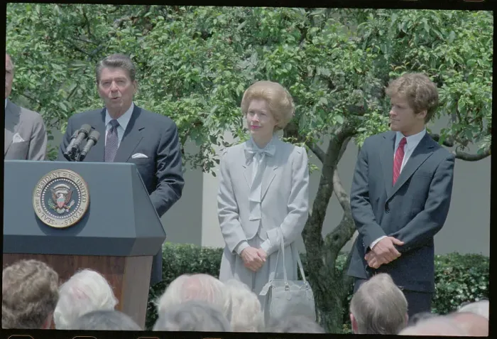 Framed Print : President and Friends at Ceremony
