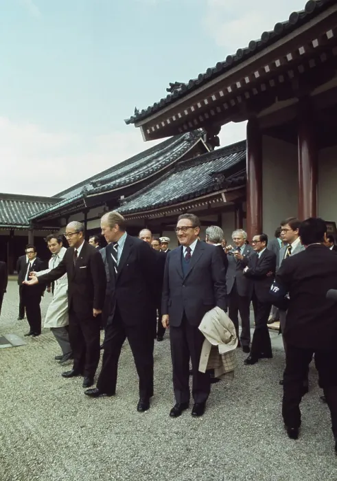 Framed Print : US President Gerald Ford In Japan Framed Print : US President Gerald Ford In Japan