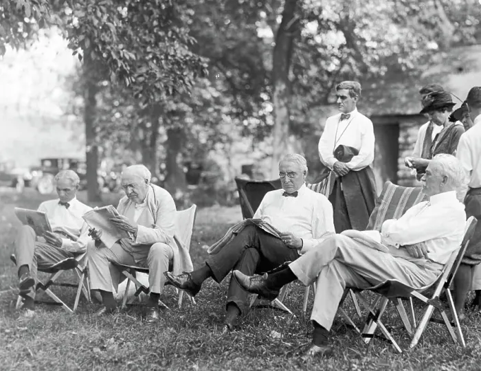 Framed Print : President Harding With His Guests Framed Print : President Harding With His Guests