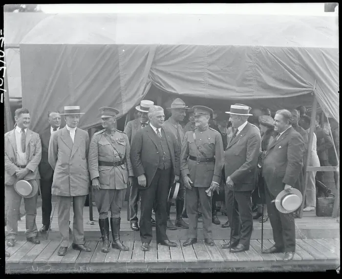 Framed Print : President Harding with Military Officers and Governors Framed Print : President Harding with Military Officers and Governors