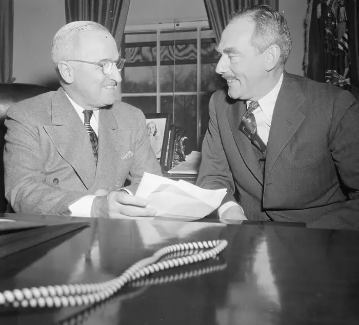 Framed Print : President Harry S. Truman Conversing with Dean Acheson Framed Print : President Harry S. Truman Conversing with Dean Acheson