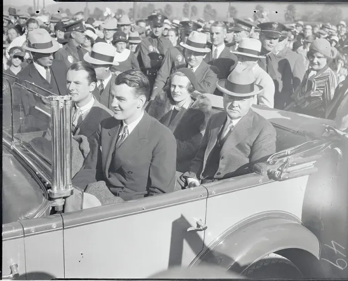 Framed Print : President Herbert Hoover and Family Members in Motorcade Framed Print : President Herbert Hoover and Family Members in Motorcade