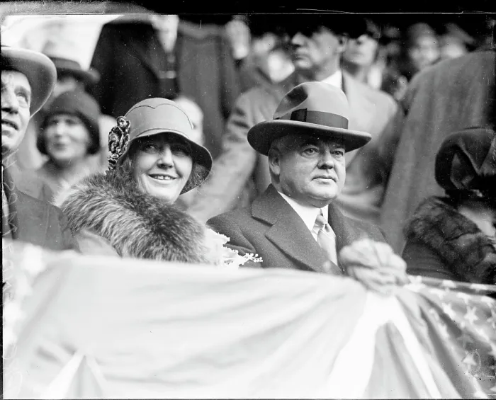 Framed Print : President Hoover Watching The World Series Framed Print : President Hoover Watching The World Series