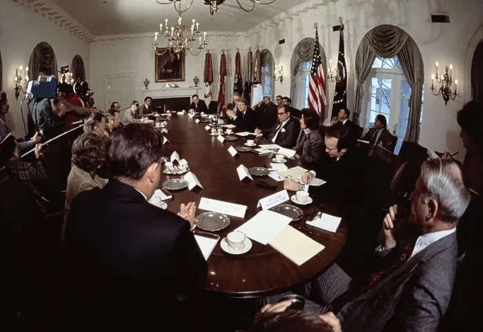 Framed Print : President Jimmy Carter in Cabinet Room Framed Print : President Jimmy Carter in Cabinet Room