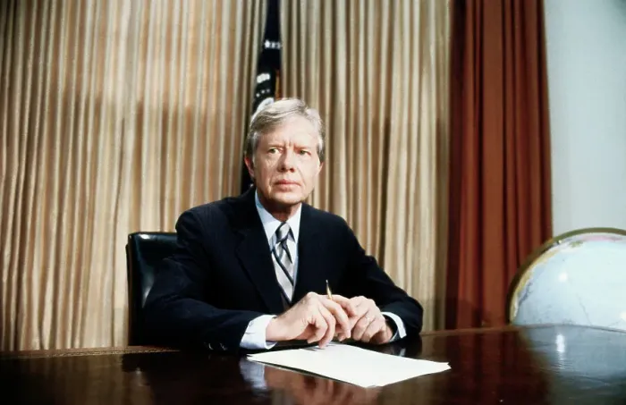 Framed Print : President Jimmy Carter Seated at Desk Framed Print : President Jimmy Carter Seated at Desk