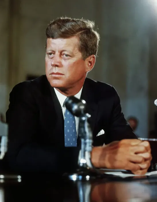 Framed Print : President John F. Kennedy on First Day in Office Framed Print : President John F. Kennedy on First Day in Office