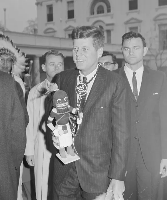 Framed Print : President John F. Kennedy Receiving Gifts Framed Print : President John F. Kennedy Receiving Gifts