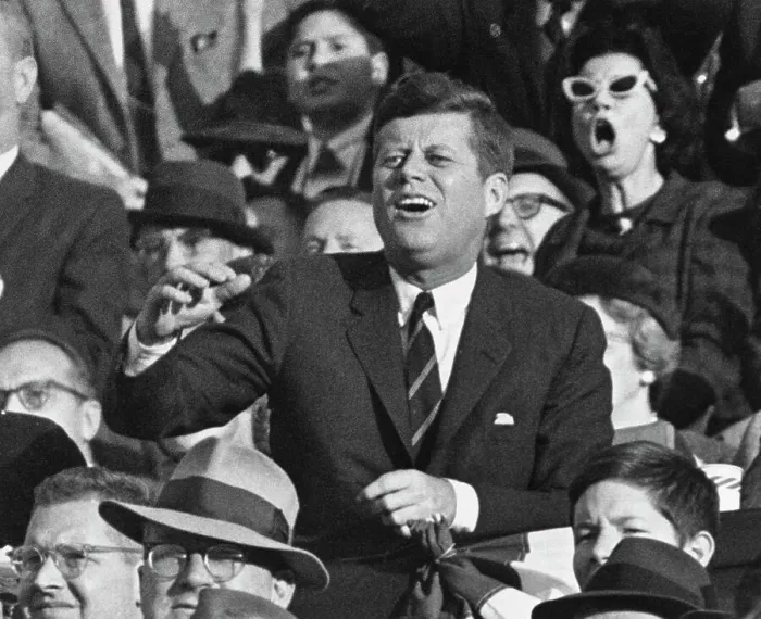 Framed Print : President John Kennedy At The Army VS Navy Game