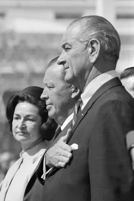 Framed Print : President Johnson and Alfredo Stroessner Framed Print : President Johnson and Alfredo Stroessner