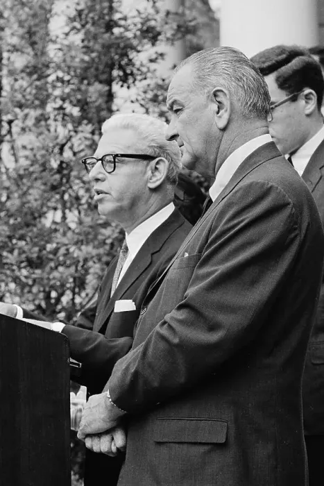 Framed Print : President Johnson Announcing New Ambassador Framed Print : President Johnson Announcing New Ambassador