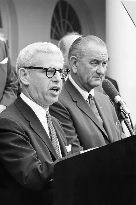 Framed Print : President Johnson Announcing New Ambassador Framed Print : President Johnson Announcing New Ambassador