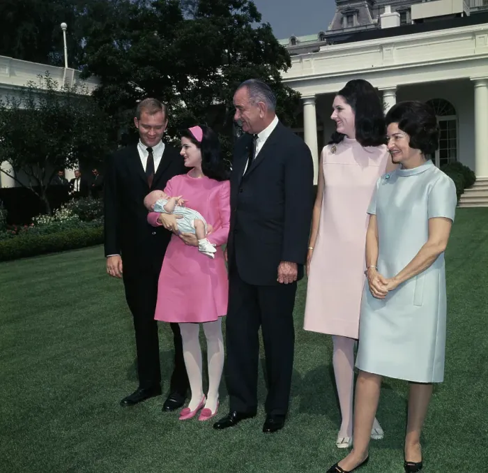 Framed Print : President Johnson And Family Framed Print : President Johnson And Family