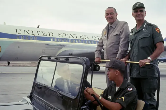 Framed Print : President Johnson And General Westmoreland Framed Print : President Johnson And General Westmoreland