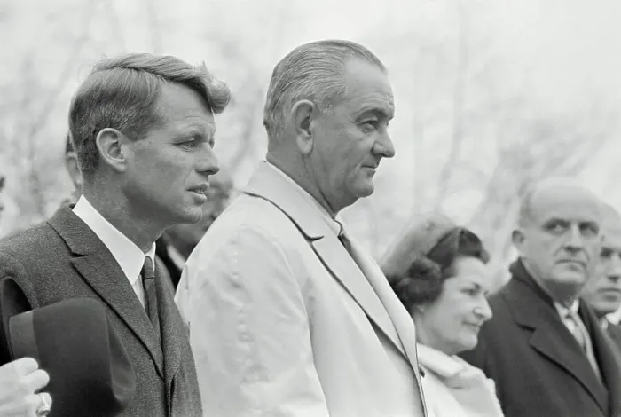 Framed Print : President Johnson and Robert Kennedy Framed Print : President Johnson and Robert Kennedy