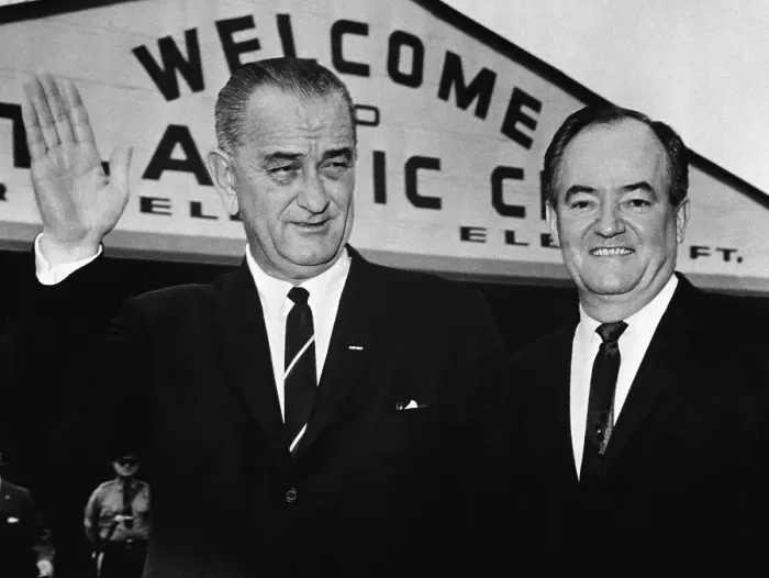 Framed Print : President Johnson and Senator Humphrey Framed Print : President Johnson and Senator Humphrey