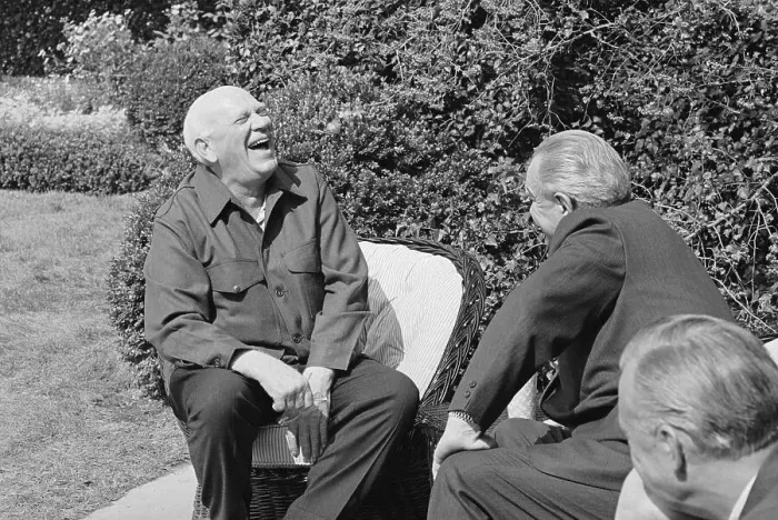 Framed Print : President Johnson Speaking with Eric Hoffer
