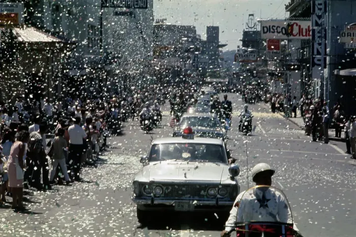 Framed Print : President Johnson's Motorcade Framed Print : President Johnson's Motorcade