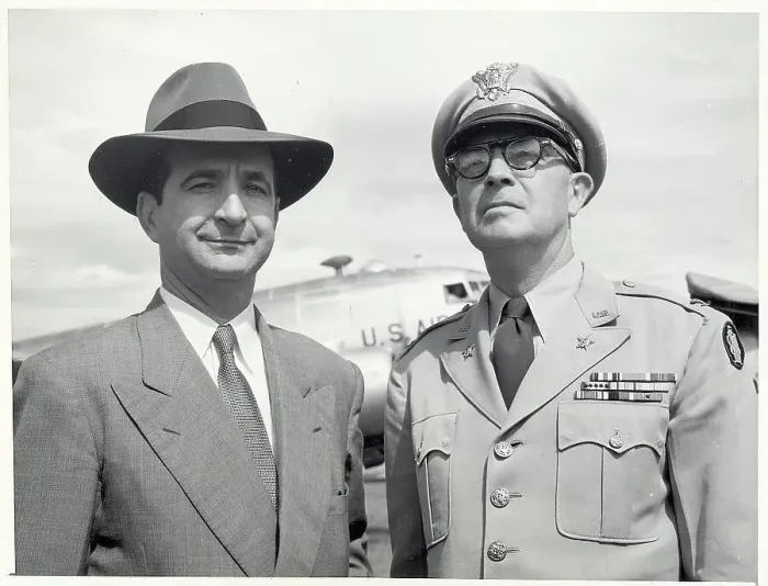 Framed Print : President Jose Figueres and Colonel Harry Welsch Framed Print : President Jose Figueres and Colonel Harry Welsch