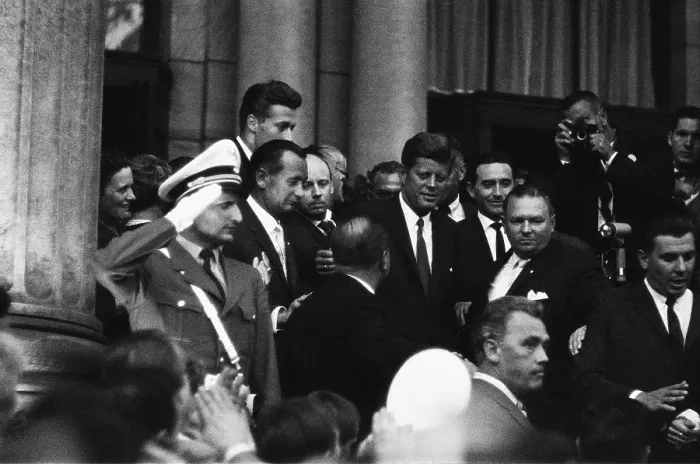 Framed Print : President Kennedy Arrives In Berlin Framed Print : President Kennedy Arrives In Berlin