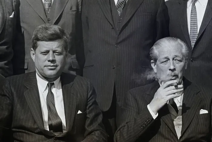 Framed Print : President Kennedy and British Prime Minister MacMillan Framed Print : President Kennedy and British Prime Minister MacMillan