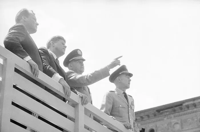 Framed Print : President Kennedy at Checkpoint Charlie Framed Print : President Kennedy at Checkpoint Charlie