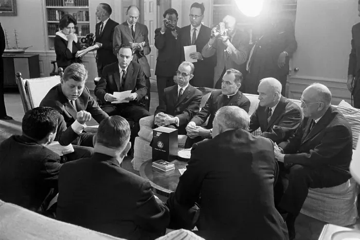 Framed Print : President Kennedy With Civil Rights Commission Framed Print : President Kennedy With Civil Rights Commission