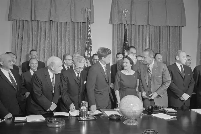 Framed Print : President Kennedy with Committee on Equal Employment Opportunity Framed Print : President Kennedy with Committee on Equal Employment Opportunity