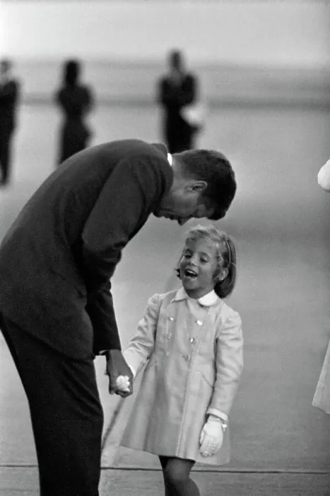 Framed Print : President Kennedy With Daughter Caroline Framed Print : President Kennedy With Daughter Caroline