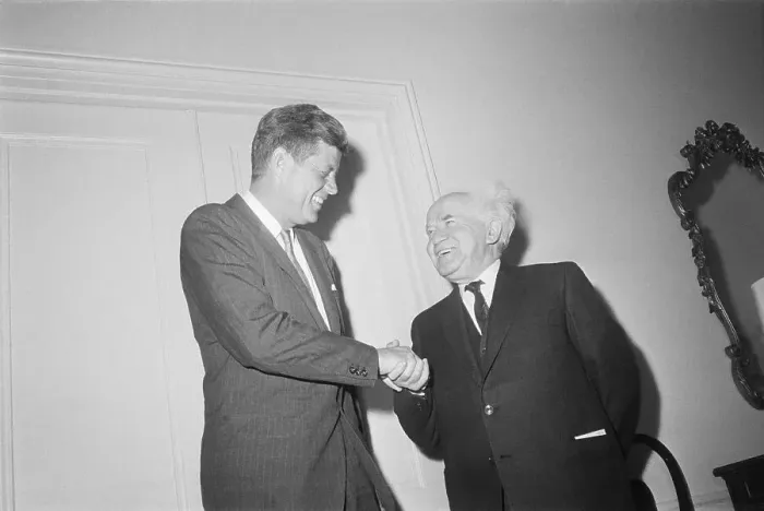 Framed Print : President Kennedy With David Ben Gurion Framed Print : President Kennedy With David Ben Gurion